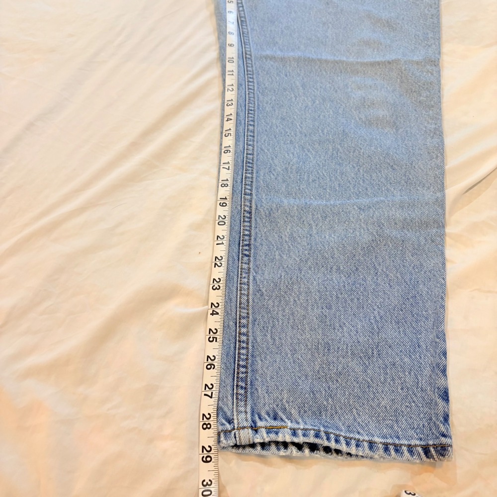 3 Pk Vintage Levis 550 Orange Tab Relaxed Tapered Jeans Light Wash‎ 40x30 Mens - Picture 11 of 11